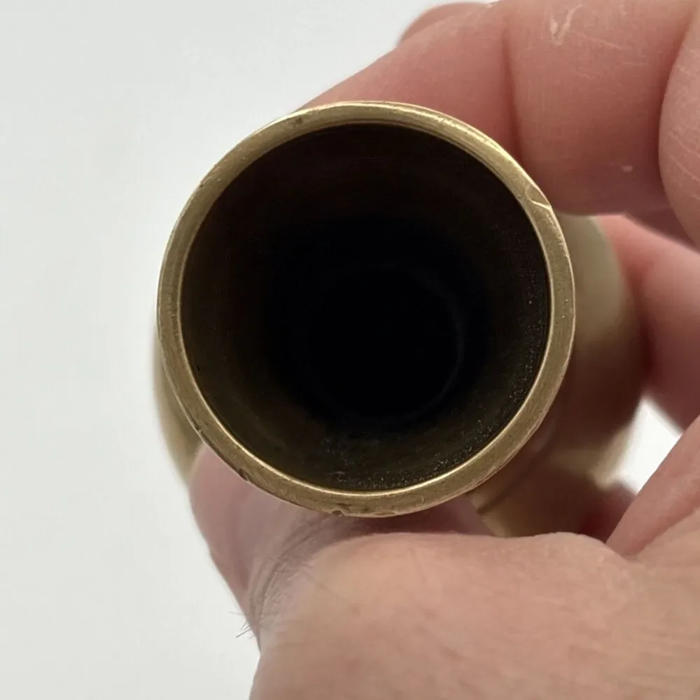 Vintage Miniature Brass Vase 3.2